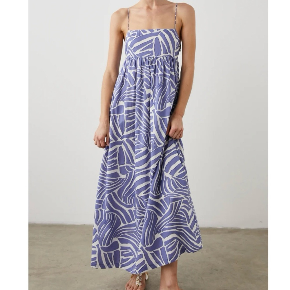 Rails Lavender and White Printed Maxi Dress
